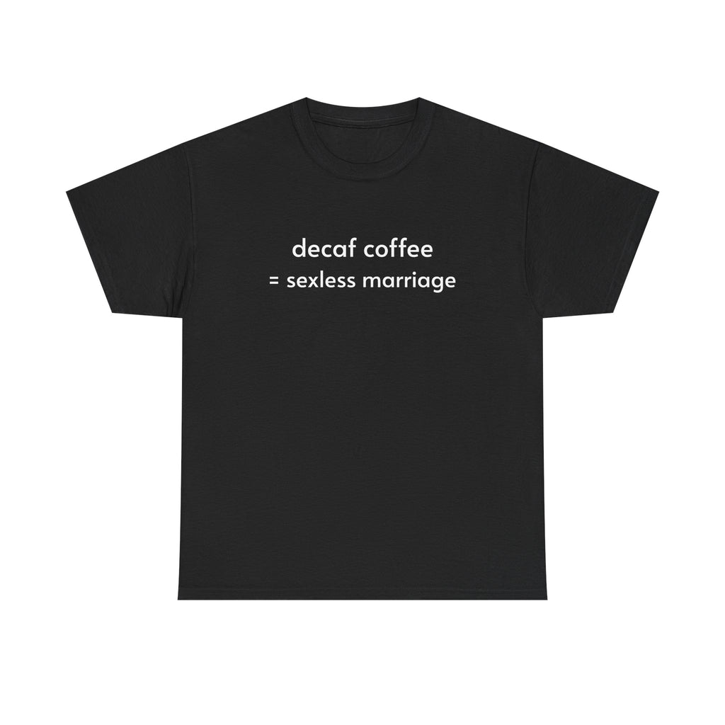 Unisex Heavy Cotton Tee - Decaf Coffee